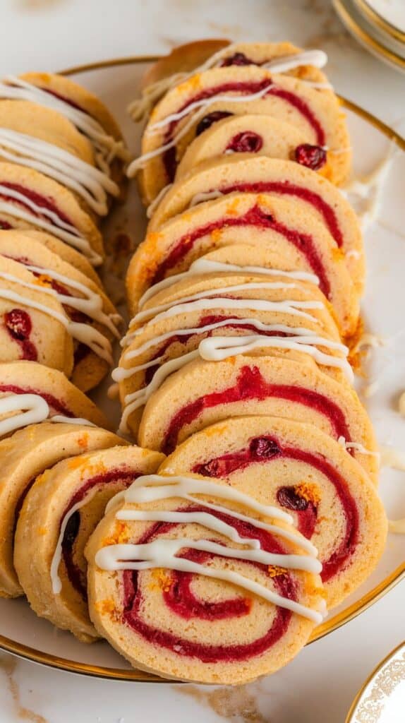 Cranberry Orange Shortbread Cookies