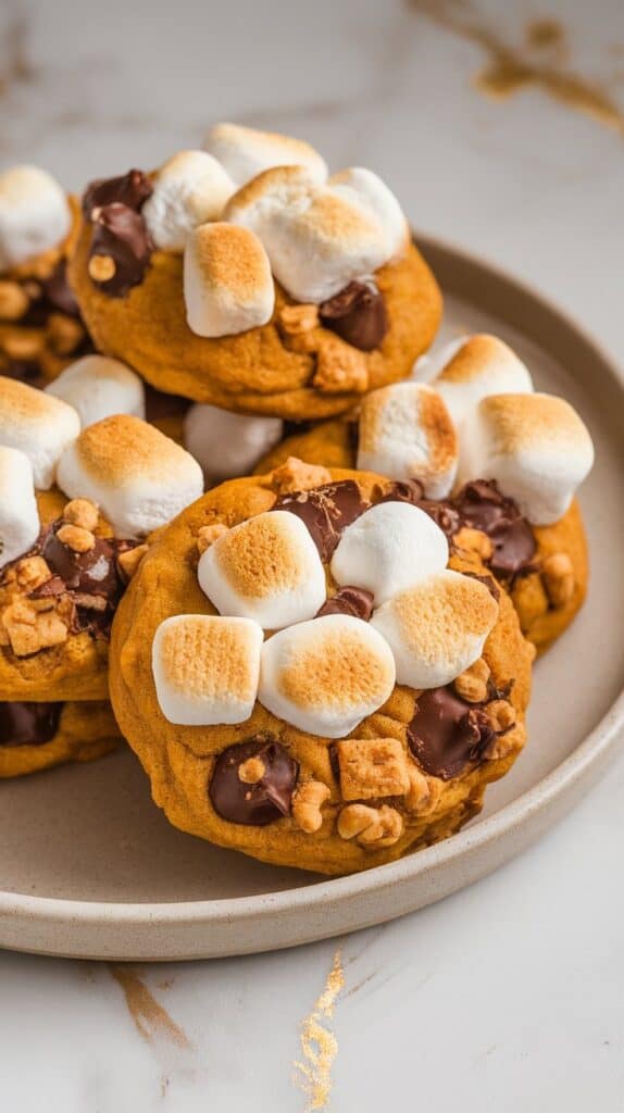 Pumpkin S’mores Cookies