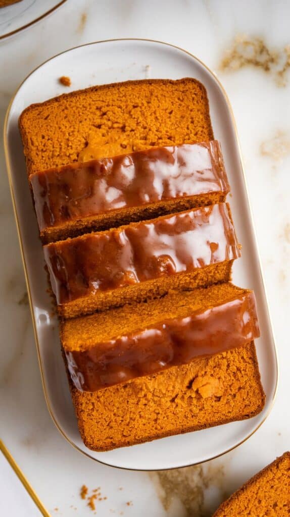 Butternut Squash Bread with Brown Sugar Glaze