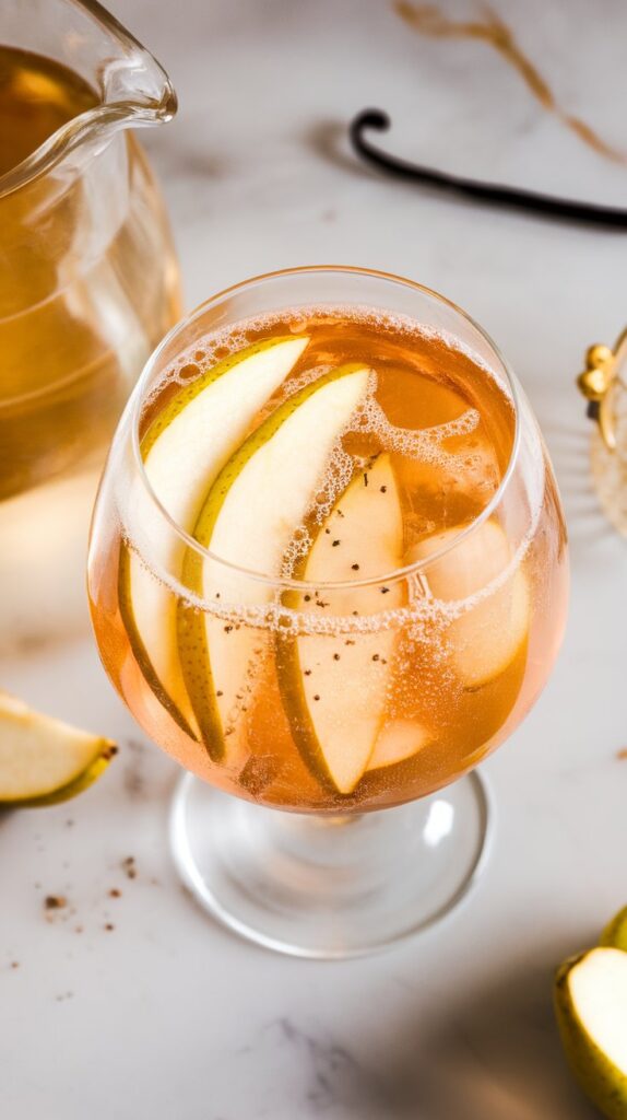 Spiced Pear Sparkling Sangria