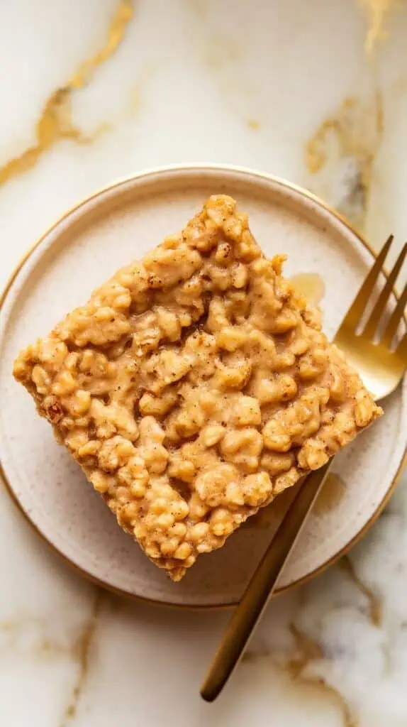 Sweet Potato Oatmeal Bake with Pecans and Maple