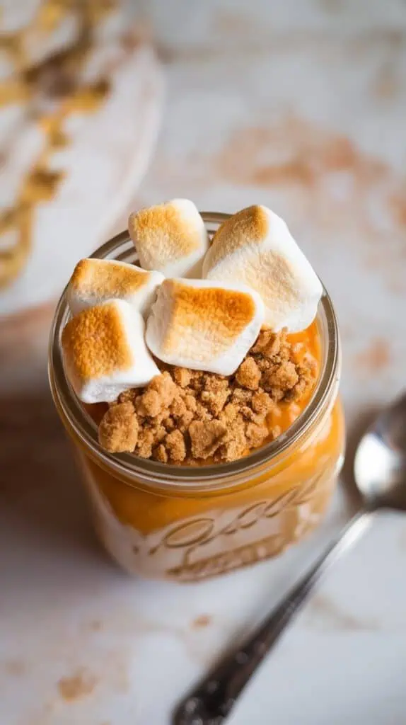 Toasted Marshmallow Pumpkin Overnight Oats 