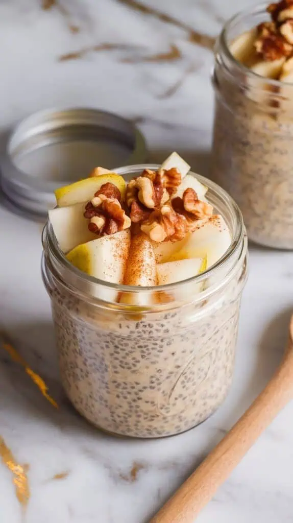 Pear & Walnut Overnight Oats