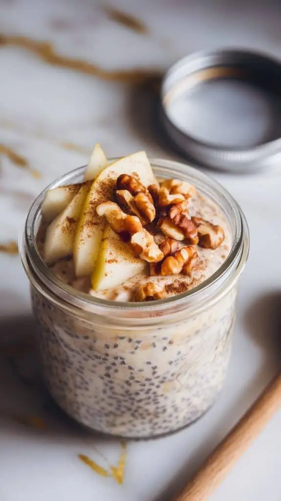 Pear & Walnut Overnight Oats