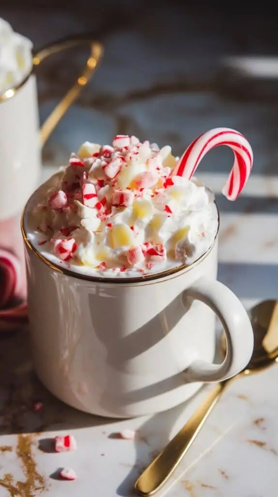 Peppermint White Hot Chocolate