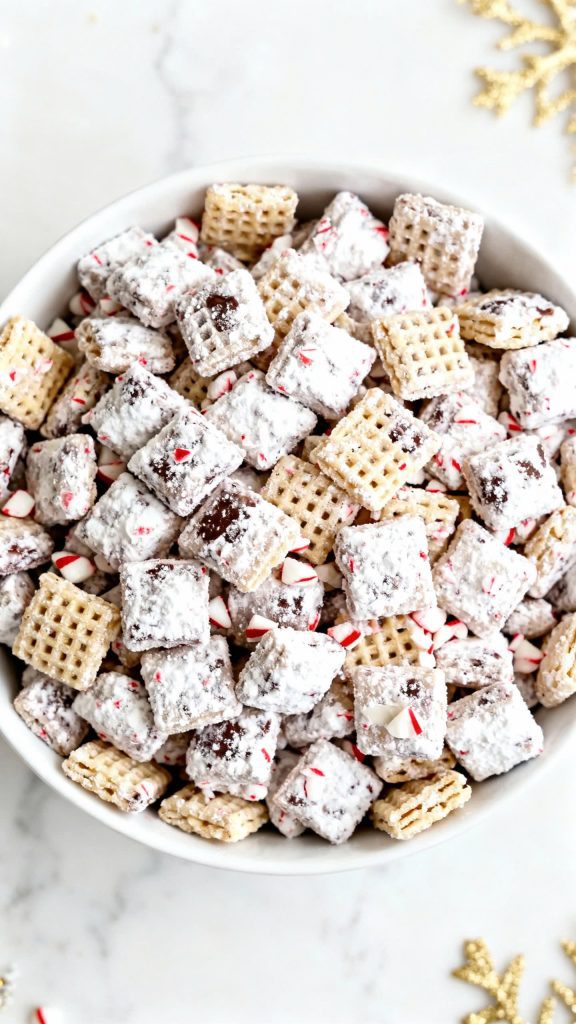 Christmas Peppermint Bark Puppy Chow