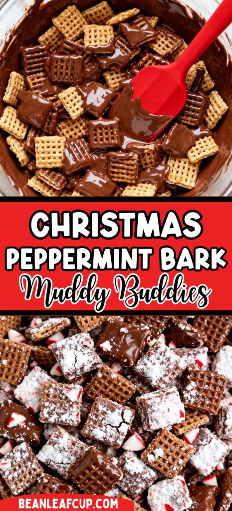 Christmas Peppermint Bark Puppy Chow