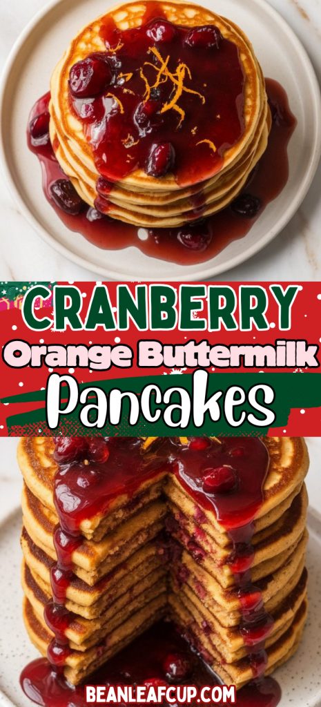Cranberry Orange Buttermilk Pancakes