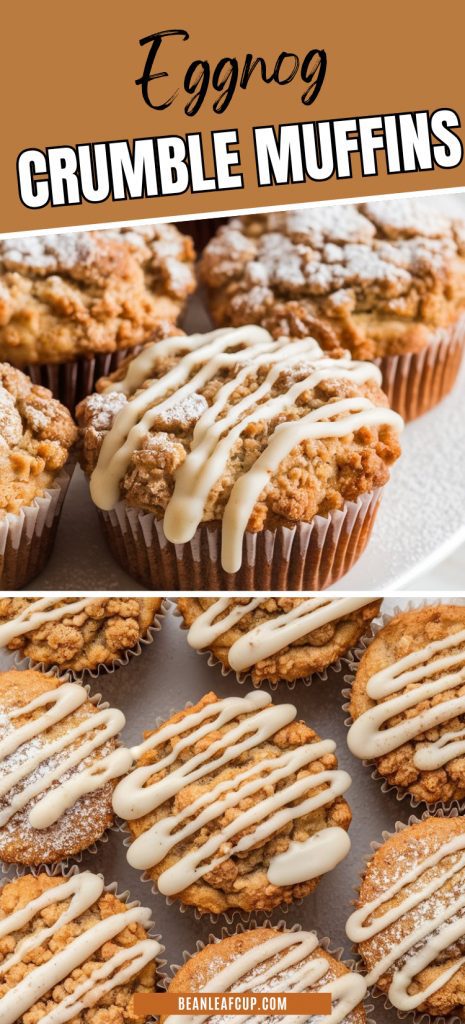 Eggnog Crumble Muffins