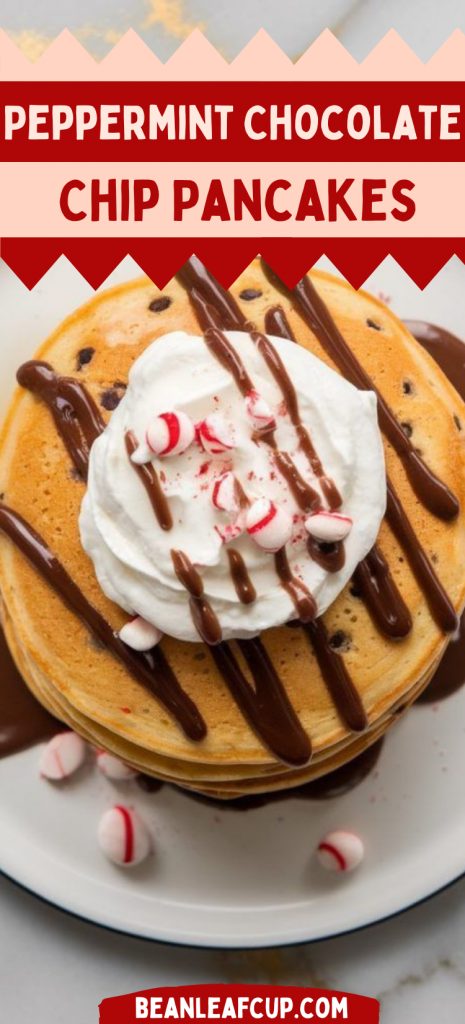 Peppermint Chocolate Chip Pancakes