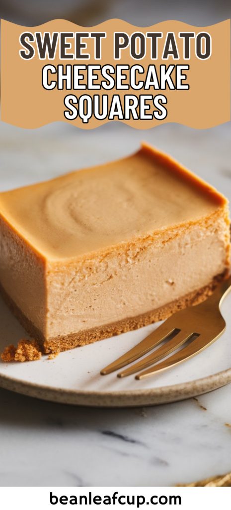 Sweet Potato Cheesecake Squares