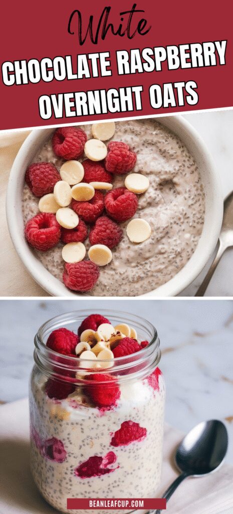 White Chocolate Raspberry Overnight Oats
