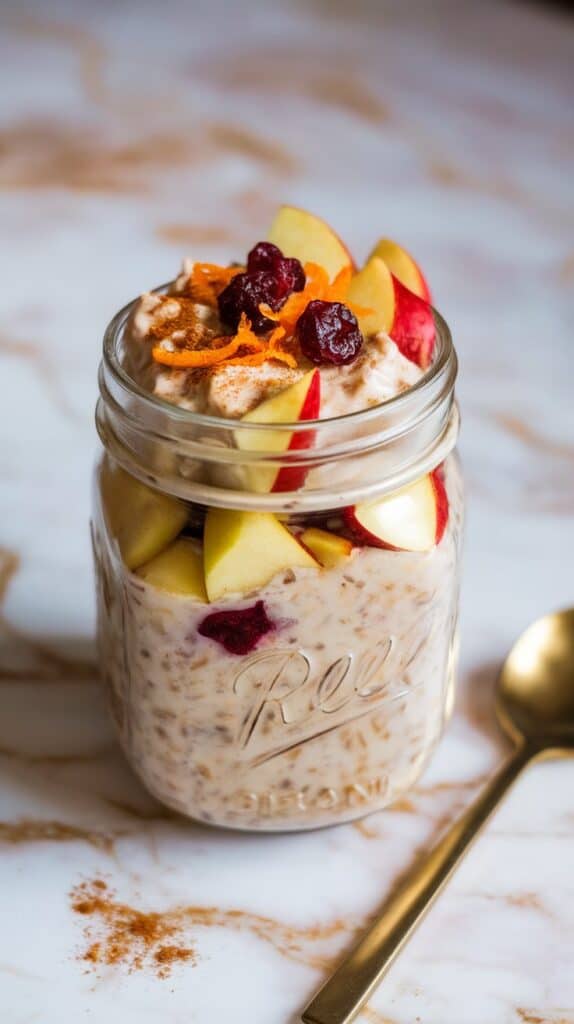 Mulled Wine Inspired Overnight Oats 