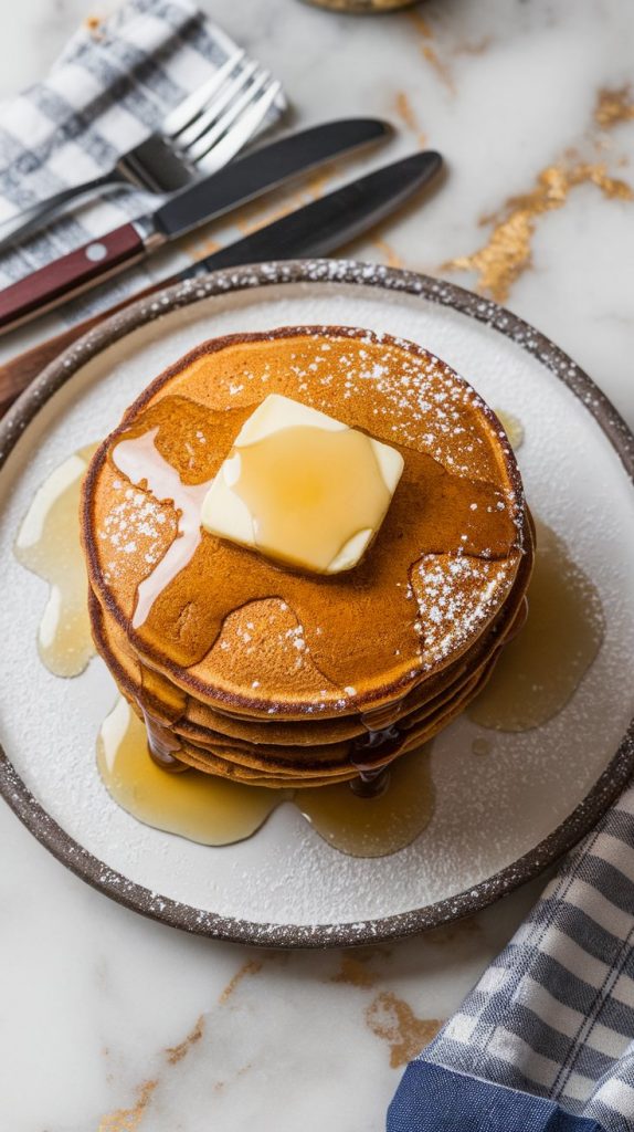 Whole Wheat Gingerbread Pancakes