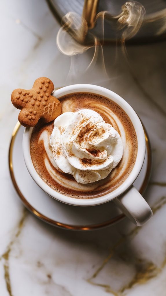 Hot Spiced Gingerbread Coffee