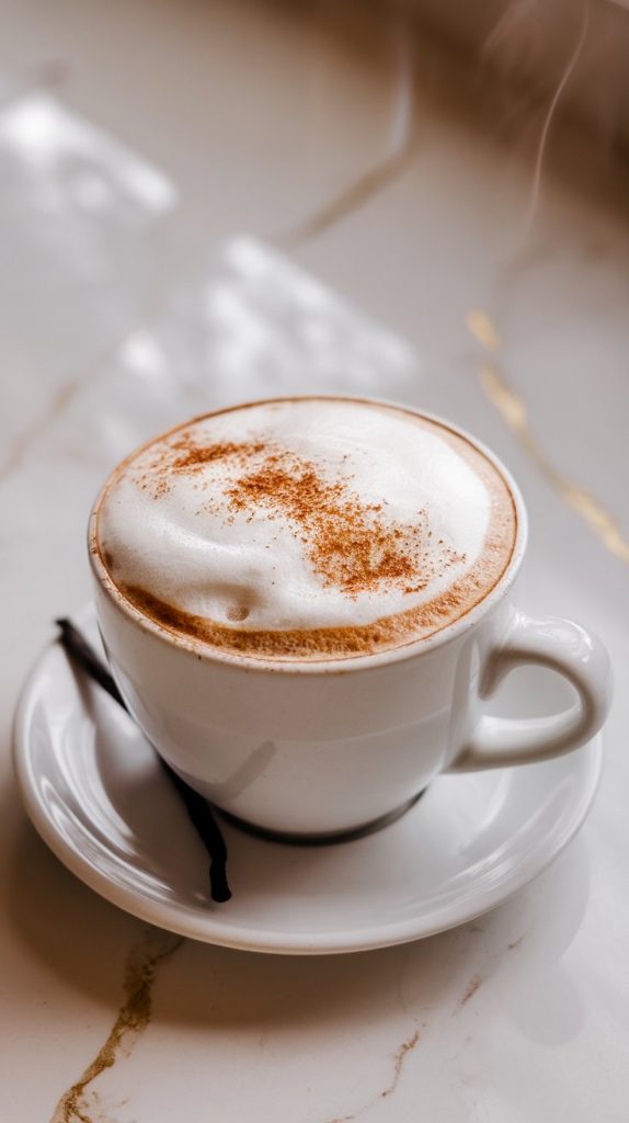 Hot Vanilla Bean Cappuccino