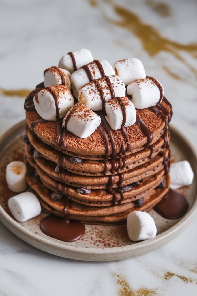 Hot Chocolate Pancakes