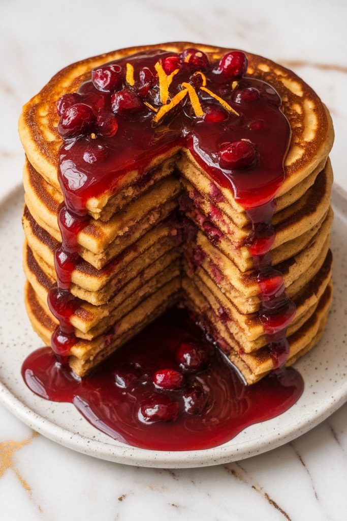 Cranberry Orange Buttermilk Pancakes