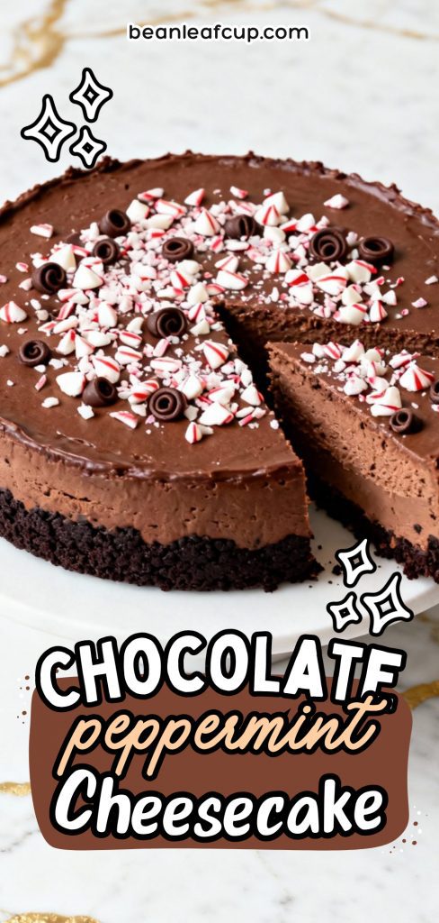 Chocolate Peppermint Cheesecake 4