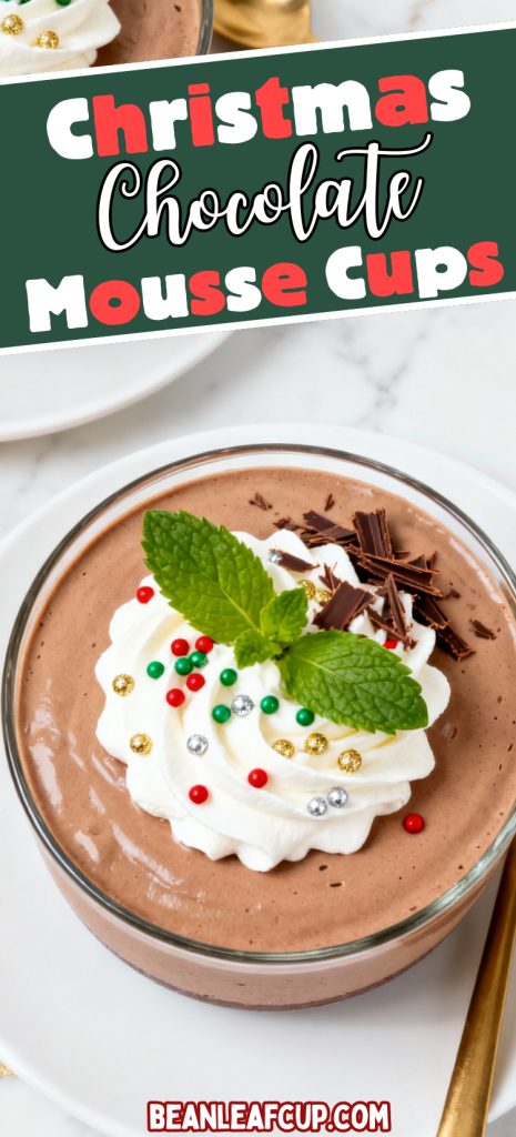 Christmas Chocolate Mousse Cups
