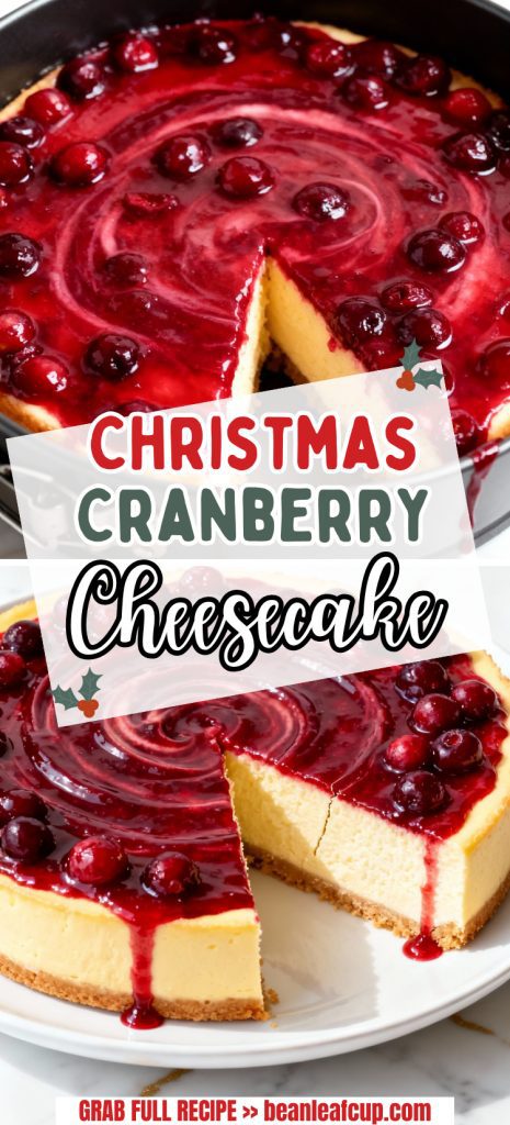 Christmas Cranberry Cheesecake