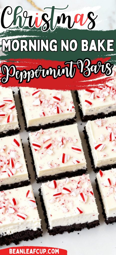 Christmas Morning No Bake Peppermint Bars 7