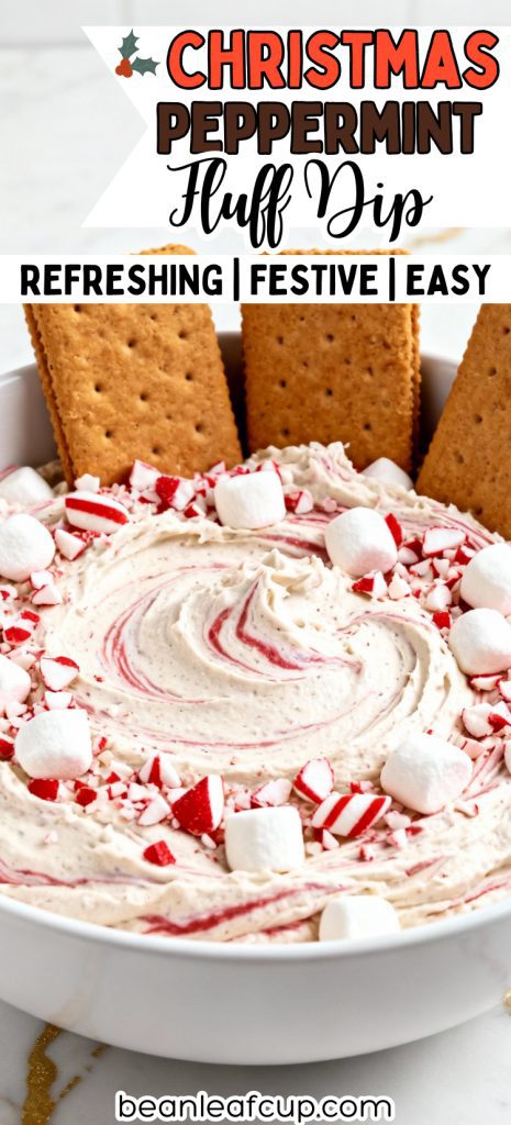 Christmas Peppermint Fluff Dip