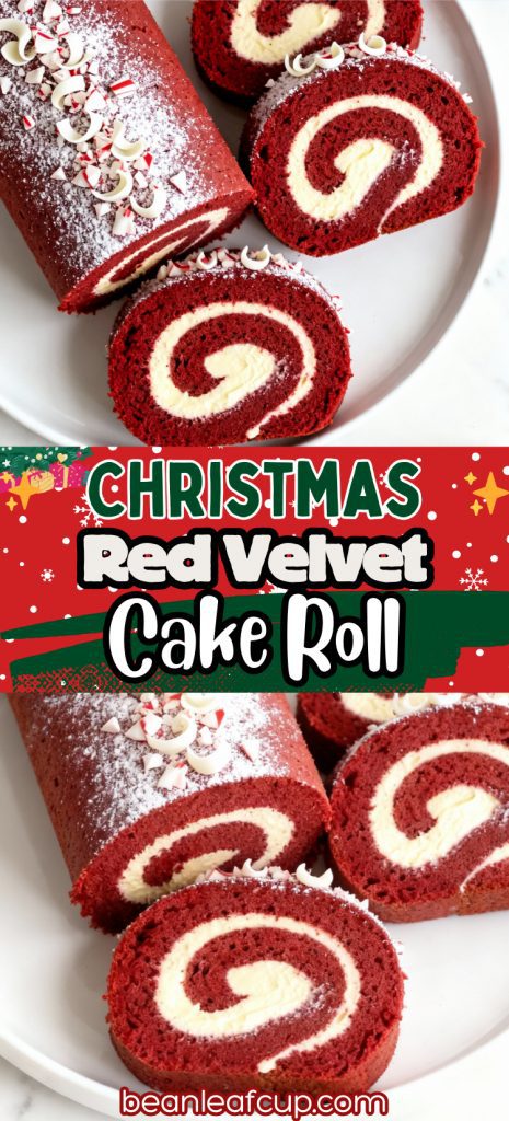 Christmas Red Velvet Cake Roll