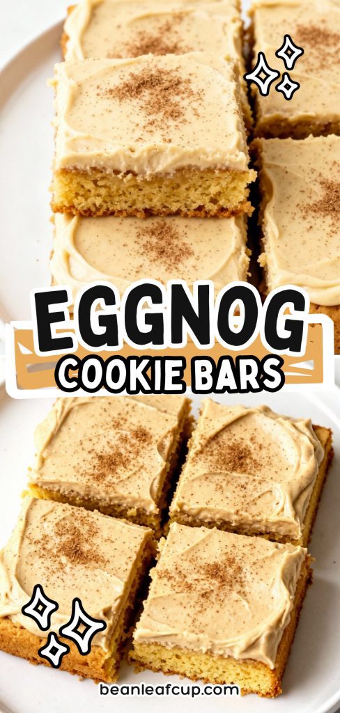 Eggnog Cookie Bars