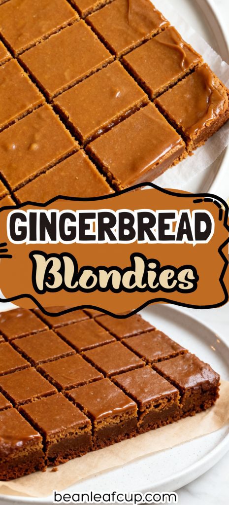 Gingerbread Blondies