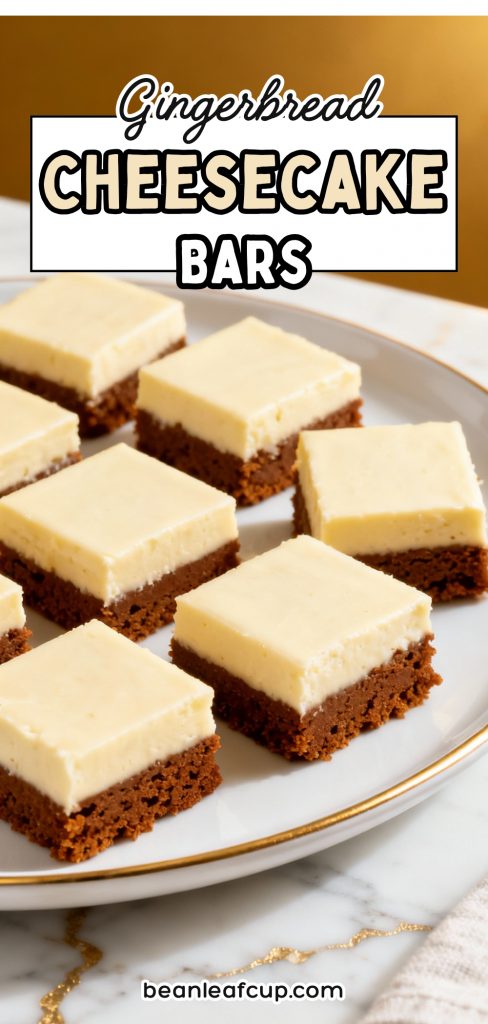 Gingerbread Cheesecake Bars