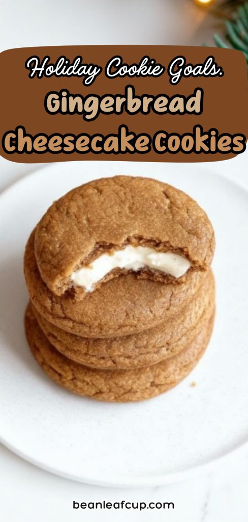 Gingerbread Cheesecake Cookies