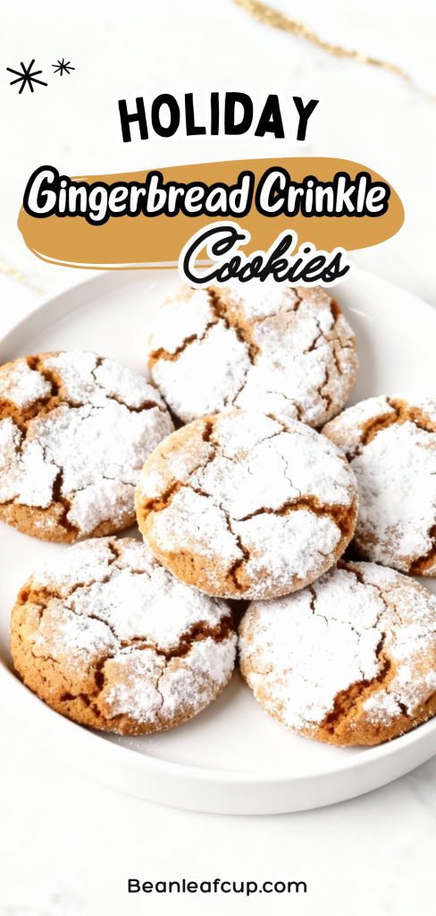 Gingerbread Crinkle Cookies