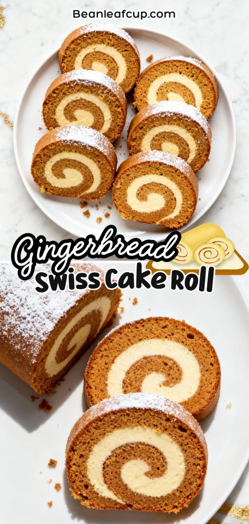 Gingerbread Swiss Cake Roll