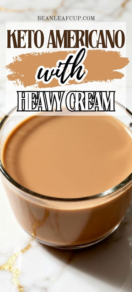 Keto Americano with Heavy Cream