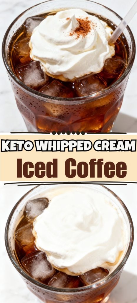 Keto Whipped Cream Iced Coffee