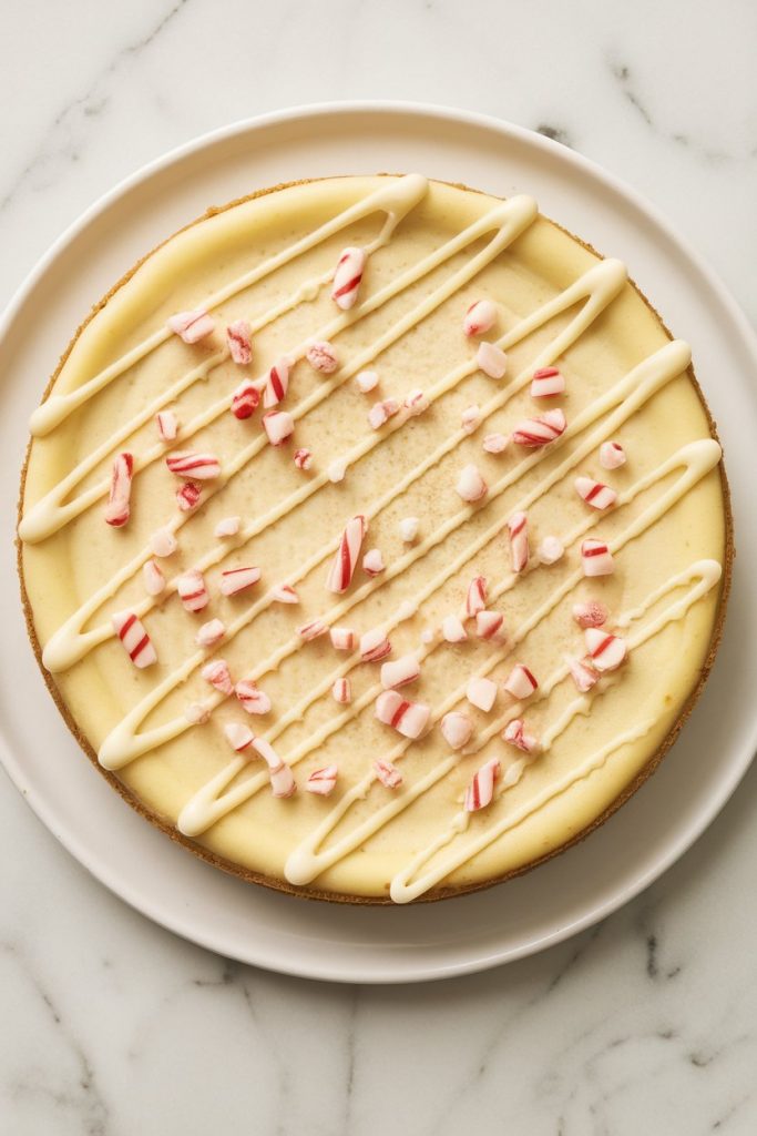 Peppermint Candy Cane Cheesecake