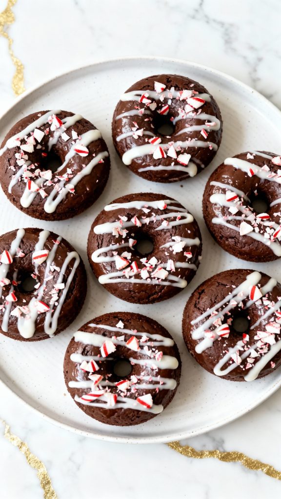 Chocolate Peppermint Donuts