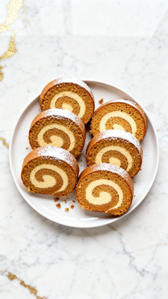 Gingerbread Swiss Cake Roll