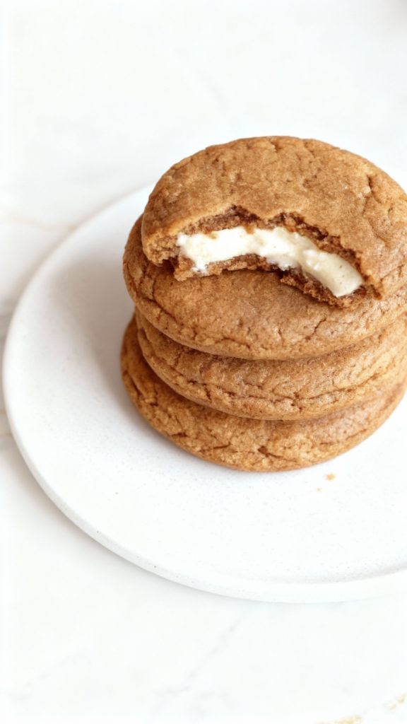 Gingerbread Cheesecake Cookies