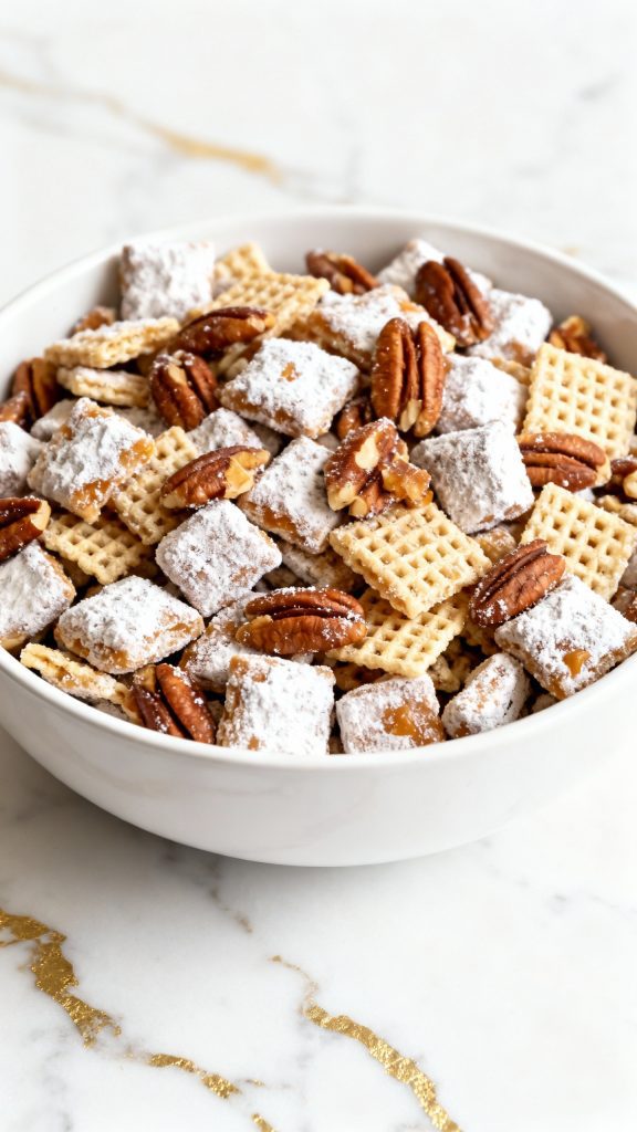 Maple Cinnamon Pecan Puppy Chow
