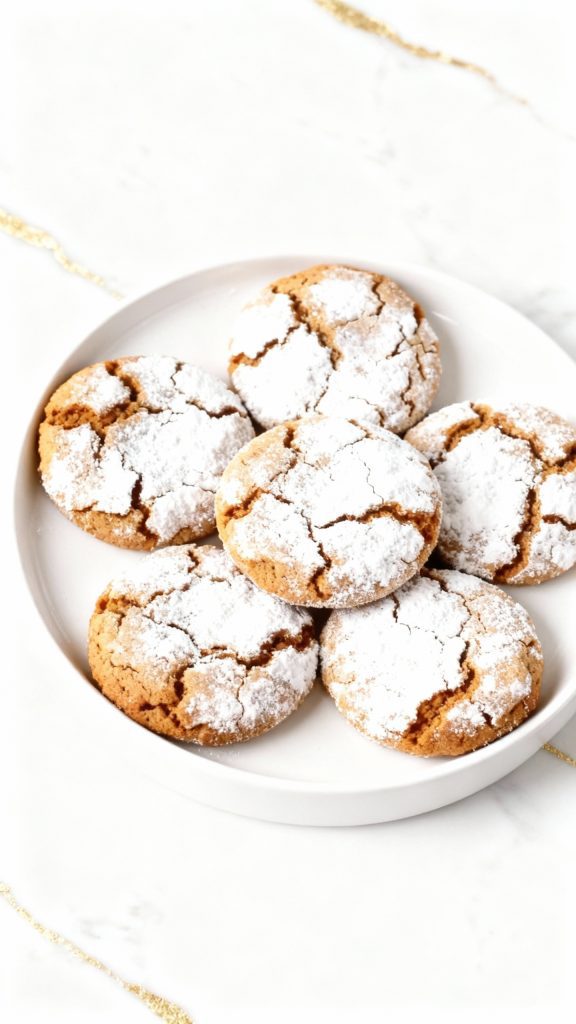 Gingerbread Crinkle Cookies