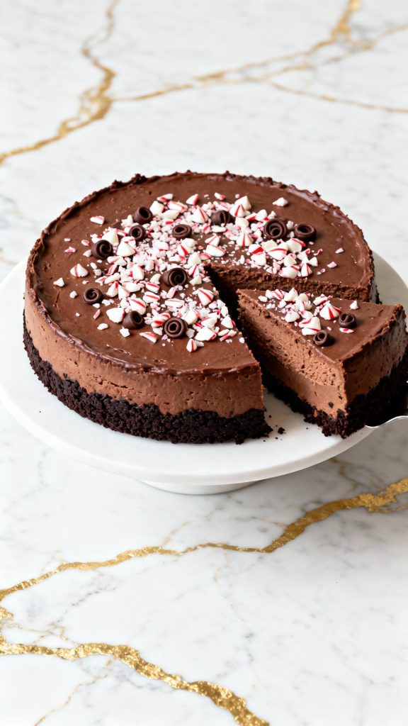 Chocolate Peppermint Cheesecake