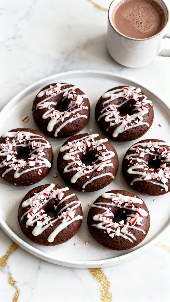 Chocolate Peppermint Donuts