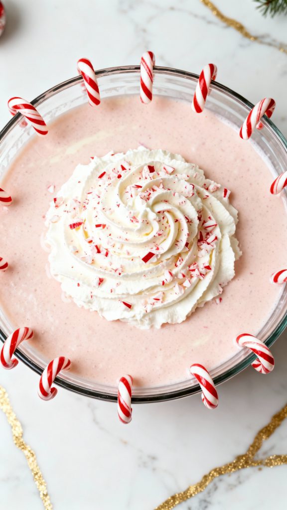 Peppermint Eggnog Punch