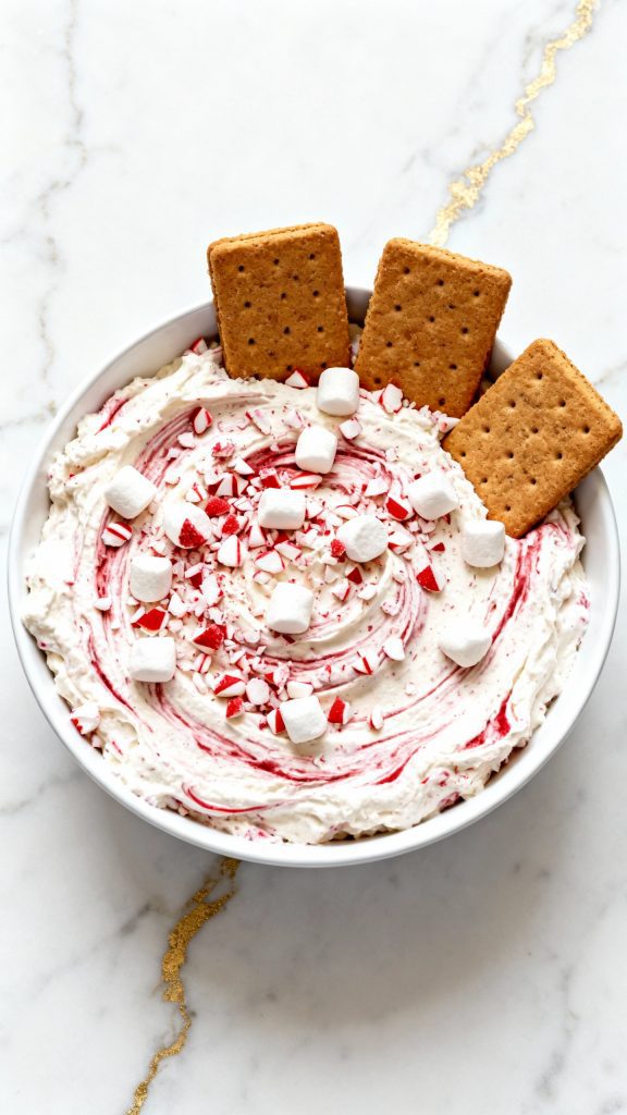 Christmas Peppermint Fluff Dip