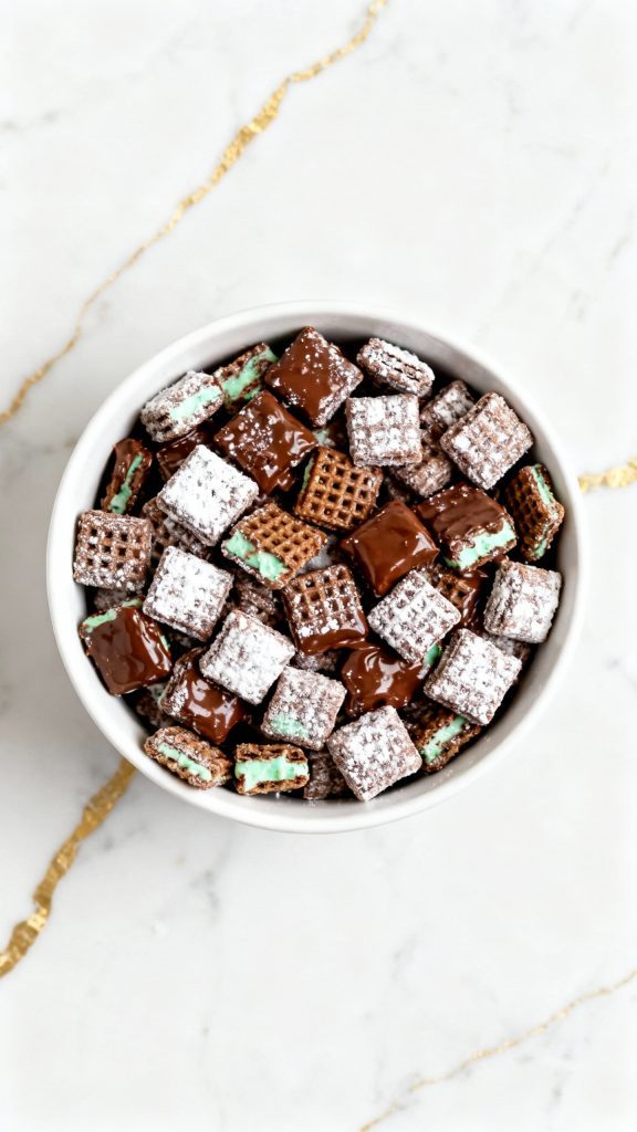 Mint Chocolate Puppy Chow