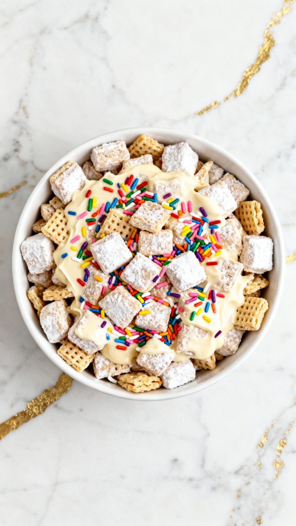 Birthday Cake Puppy Chow