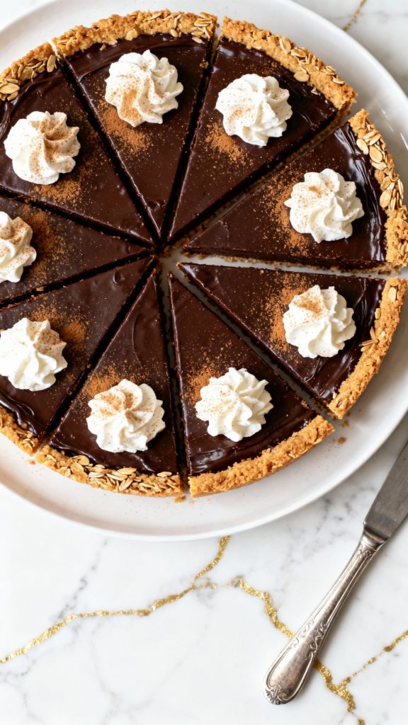 Vegan Gingerbread Chocolate Tart