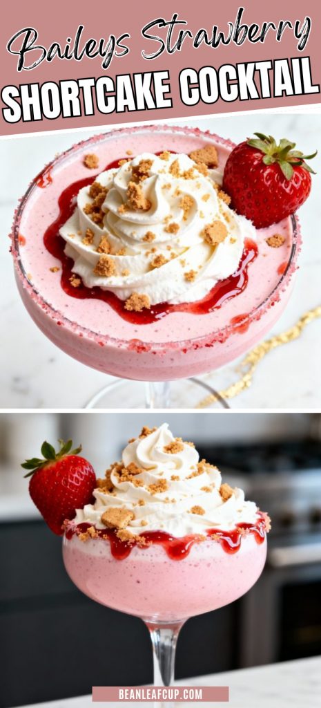 Baileys Strawberry Shortcake Cocktail